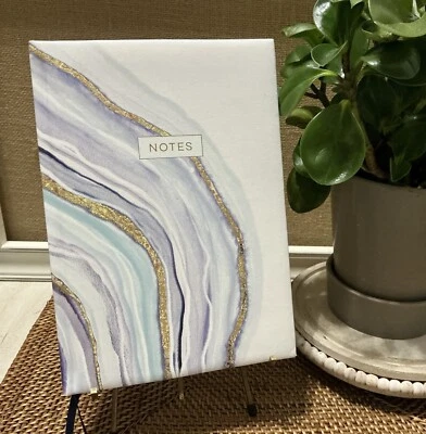 Eccolo Large Padded Cover Soft Leatherette Embossed Notebook/Journal 9.75" x 7" - Image 1 of 4