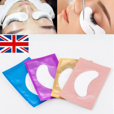 1-50 Pair Under Eye-Pad Eyelash Extension Lint Free Gel Patches for Beauty, - Image 1 of 4