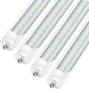 FA8 Single Pin 8FT LED Shop Lights 6000K T8 72W 8 Foot LED Tube Light Bulbs - Picture 1 of 14