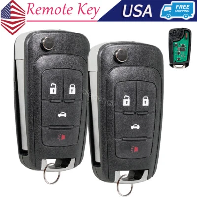 2 брелока дистанционного управления для Buick Regal 2011 2012 2013 2014 2015 2016 2017 годов выпуска OHT01060512 - Изображение 1 из 4