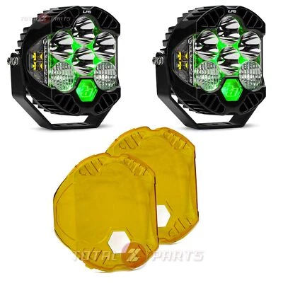 Baja Designs® LP6 Pro LED Driving/Combo Green Backlight Pair w/Amber Covers - Bild 1 von 2