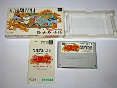 Super Shanghai Dragon's Eye Super Famicom Japan import Boxed + Manual US Seller - Image 1 of 4