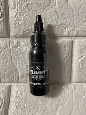 Black Tattoo Ink Nighthawk Outlining Shading Element Tattoo Supply. Exp.06/08/25