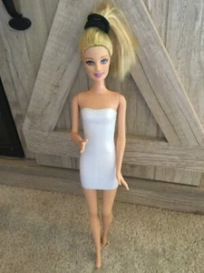 1998 Mattel Barbie Doll White Stationary Chest Legs Blond Straight Hair Nude - Picture 1 of 18