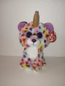 GISELLE I. UNICORN-CAT May 12 Birthday Original TY Beanie Boos Collection 2019 - Picture 1 of 5