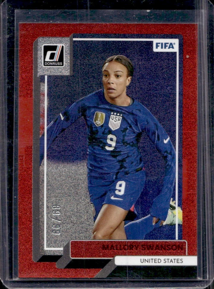 2022-23 Donruss Fifa Mallory Swanson Red #89/99 United States