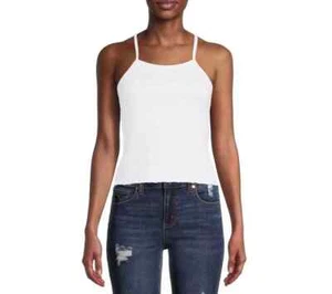 No Boundaries Juniors' Smocked Cami Arctic White Criss-Cross Back 2X XXL(19)#WS2 - Picture 1 of 3