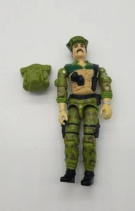 Vintage 1986 series 5 GI Joe ARAH LEATHERNECK v1 Action Figure incomplete - Picture 1 of 2