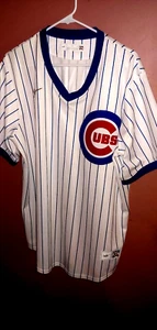 Maglione Chicago Cubs NIKE Lg Throwback Jersey Cooperstown Ernie Banks 14 MLB - Foto 1 di 3