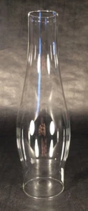 NEW 2 1/2" X 10" Clear Glass Kerosene Oil Lamp Duplex Chimney Round Bulge CH938R - Picture 1 of 3