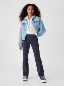 Eddie Bauer School Pants Uniform Girls Navy Blue 2 Pockets Size 20 - Picture 1 of 12