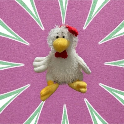 Ganz Webkins White Children Hen plush No Code Stuffed Animal - Image 1 of 4