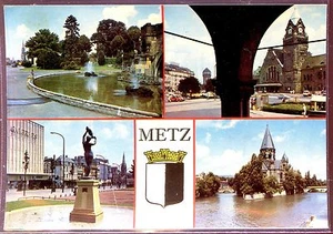 CP 57 MOSELLE - Metz - Multivues couleurs - Blason - Picture 1 of 1