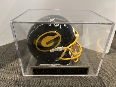 Minicasco autografiado por Charlie Joiner Grambling State certificado de autenticidad de la corte Foto 1 de 4