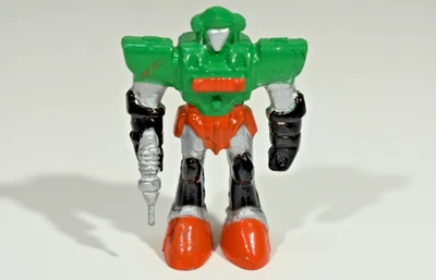 Vintage 1994 Soma Rubber Sonic Rangers Mini Robot Warrior Figure - Green Orange - Image 1 of 4