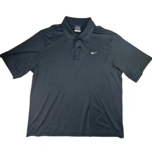 Nike Golf Dri-FIT Poloshirt L Schwarz Kurzarm Performance Oberteil 207219-010 - Bild 1 von 11