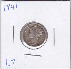 1941 Mercury Dime L7 - Picture 1 of 4