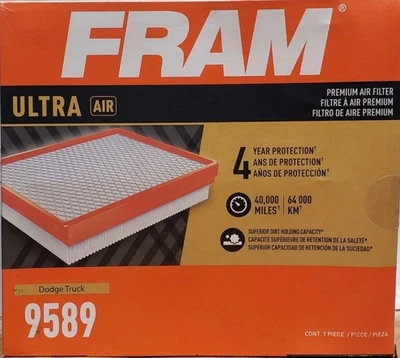 Filtro de aire ultra premium FRAM 9589 para camiones RAM seleccionados ~ Envío gratuito Foto 1 de 4