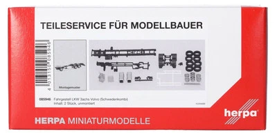 HERPA - VOLVO chassis 3 axles - 2 pieces to assemble - 1/87 - HER085946 - Image 1 of 3