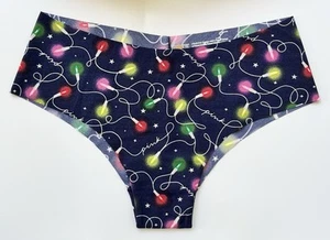 Victoria’s Secret PINK Cheekster Weihnachtsbeleuchtung Höschen M Medium NEU - Bild 1 von 3