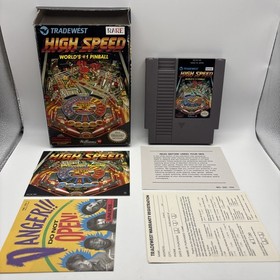 Pinball Alta Velocidad Nintendo NES CIB con Tarjeta Reg - SIN PROBAR - LEER DESCRIPCI&Oacute;N