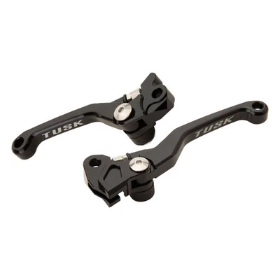 Tusk Folding Clutch /Brake Lever Set-Black-Fits: Kawasaki KX85/KX100 2001–2025 - Image 1 of 4