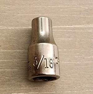 Enchufe Craftsman 3/16" 12 Pt.  1/4" Drive G 43608 - Imagen 1 de 5