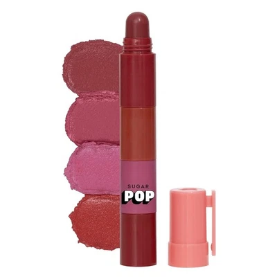 SUGAR POP 4 en 1 Lip Twist | Lápices labiales apilables multiusos para mujer | Enriquecidos Foto 1 de 4