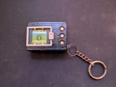 Digimon Version 1 Tamagotchi 1997 Bandai Blue-Black Tested & Working - image 1 of 4