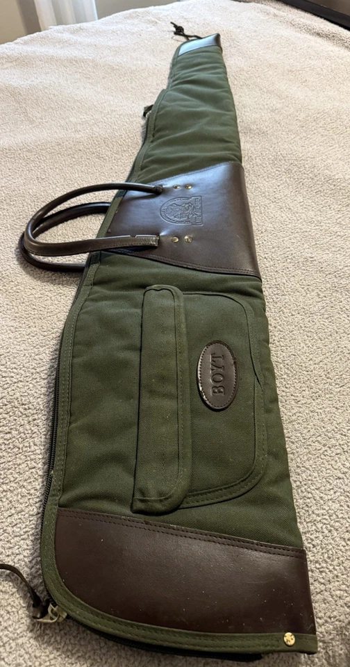 Estuche para pistola de lona verde BOYT estuche para pistola acolchado club de caza norteamericano Foto 1 de 4