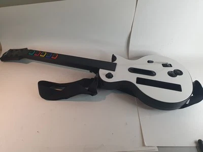 *Sin cubierta Nintendo Wii Rojo Octano Guitar Hero Gibson Les Paul Blanco 95125.805 Foto 1 de 4