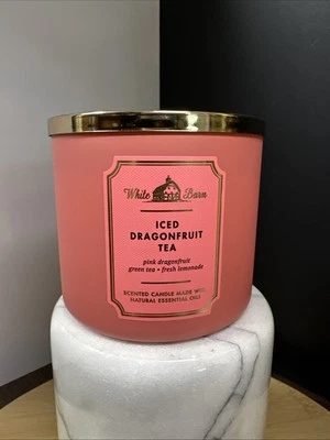 白色谷仓,冰龙果茶,三芯蜡烛,14.5 盎司 — 第 1/4 张图片