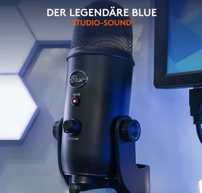 Blue Yeti USB Mikrofon NEU OVP Streaming Twitch YouTube OnlyFans Gaming  - Bild 1 von 4