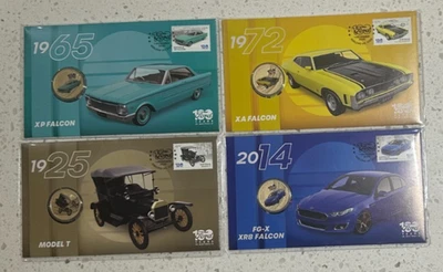 2025 PNC Ford  100 Years in Australia PNCs Set of 4, $1 Dollar Coin & Stamp - image 1 of 3