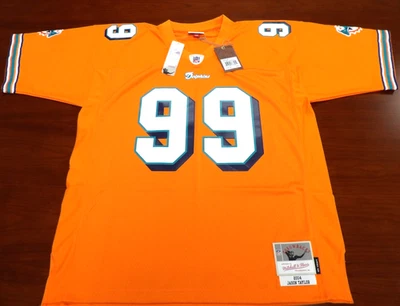 CAMISETA MITCHELL & NESS NFL MIAMI DOLPHINS JASON TAYLOR 2004 LEGACY TALLA 52 2XL Foto 1 de 4