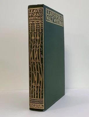 Walt Whitman LEAVES OF GRASS First Small, Maynard Edition 1897 w/ 13 new poems - Image 1 of 4
