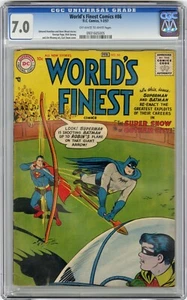 World's Finest #86 - DC 1957 Silver Age Issue - CGC FN/VF 7.0 - Picture 1 of 1