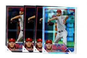 4 count lot 2023 Topps Chrome Zack Wheeler Cards #20 with Prizm Refractor - Picture 1 of 1