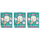 3x Bookoli Sparkly Activity Case: Sparkly Fun Sticker Craft Book Kids/Childrens