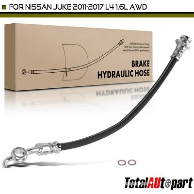 New Brake Hydraulic Hose for Nissan Juke 2011-2017 L4 1.6L AWD Rear Left Outer - Image 1 of 4