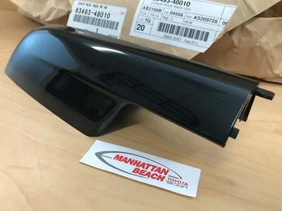 01-07 CUBIERTA DE EXTREMO DE BACA DE TECHO TRASERO DERECHO HIGHLANDER NEGRA 63493-48010 GENUINA TOYOTA Foto 1 de 3