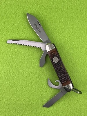 1980s Remington UMC R4 Utility Camp Folding Pocket Knife W/Box & Paperwork - Image 1 of 4