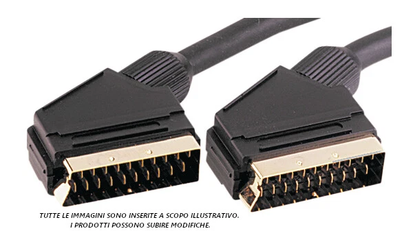 90CAVO SCART TV 1,5M 150cm MASCHIO MASCHIO PROLUNGA TELEVISIONE VIDEO AUDIO - Immagine 1 di 1