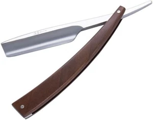 Dovo Edo 0.63" Straight Razor Carbon Steel Blade Walnut Handle - 1658009141 - Picture 1 of 1