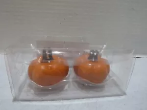 CELEBRATE IT PUMPKIN TISCHKARTENHALTER 2ER SET NEU IM KARTON ORANGE 4 SETS VERFÜGBAR - Bild 1 von 4