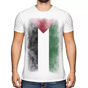 PALESTINE FADED FLAG MENS T-SHIRT TEE TOP FILAST?N PALESTINIAN GIFT SHIRT - Picture 1 of 21