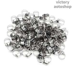 Hose Clamps 3/4" to 1-1/4"50 Pc Radiator Heater Adjustable Band Steel Worm Clip - Picture 1 of 8