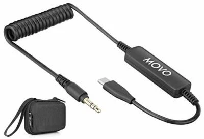 Movo TCB4 3.5mm TRS Microphone Adapter to USB-C for Smartphones & Tablets - Image 1 of 4
