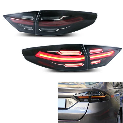 LED Tail Lights for 2013-2016 Ford Fusion Start-up Animation Rear Lamps Assembly - Image 1 of 4
