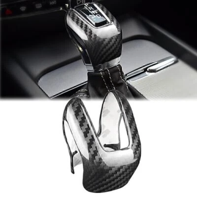 Black CarbonFiber Gear Shift Knob Cover Trim For Volvo XC60 XC90 S60 S90 V60 V90 - Image 1 of 4